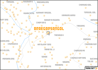 map of Araegapsan-gol