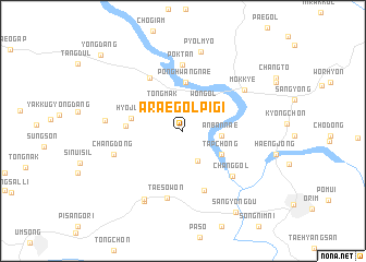 map of Araegŏlp\