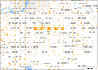 map of Araegŏmŭn-dong