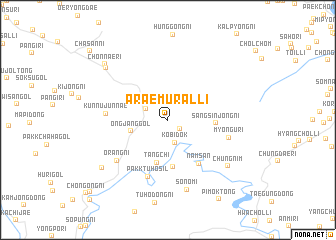 map of Araemural-li