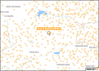 map of Araenŭng-gol