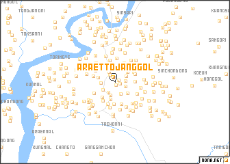 map of Araettojang-gol