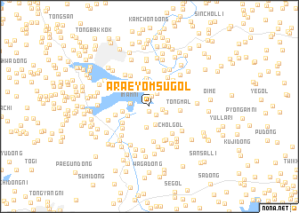 map of Araeyŏmsu-gol