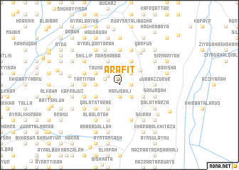 map of ‘Arāfīt