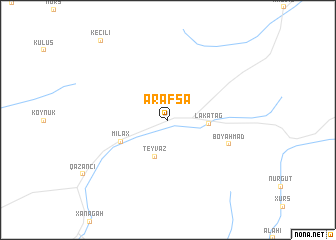 map of Ərǝfsǝ