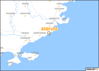 map of Arafune