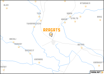 map of Aragats