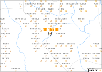 map of Aragbiri
