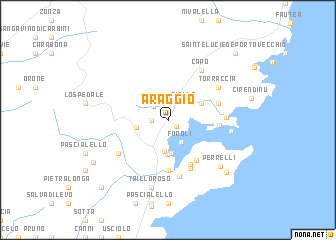 map of Araggio