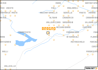 map of Aragno