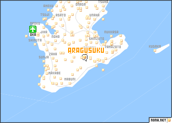 map of Aragusuku