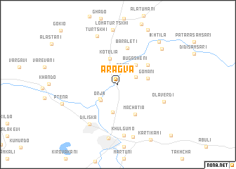 map of Aragva