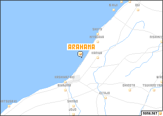 map of Arahama