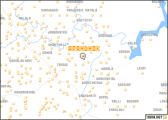map of Arah Dhok