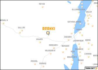 map of Arahki