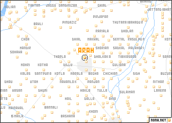 map of Ārāh