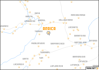 map of Araica