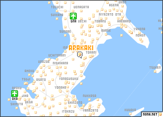 map of Arakaki