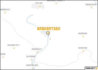 map of Arakantsev