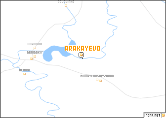 map of Arakayevo