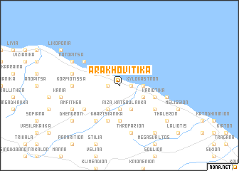 map of Arakhovítika