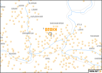 map of Ārakh