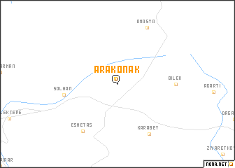 map of Arakonak