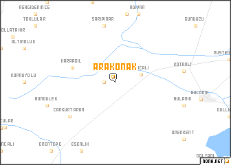 map of Arakonak