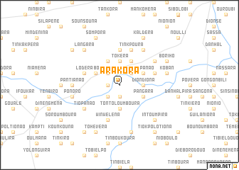 map of Arakora