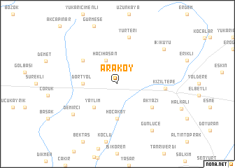 map of Araköy