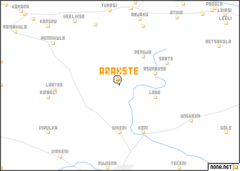 map of Arakste