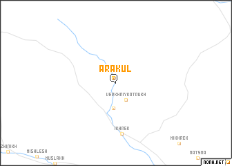 map of Arakul