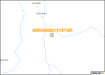 map of Arakwai Outstation