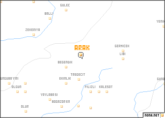 map of Arak