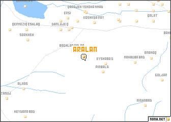 map of Aralān