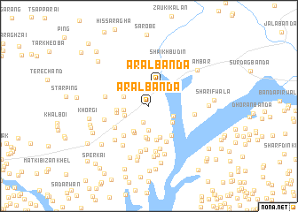 map of Aral Bānda