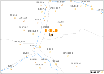 map of Aralık