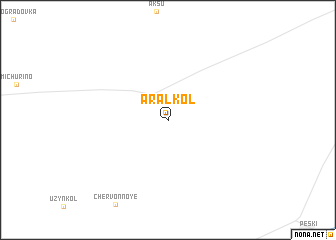 map of Aralkolʼ