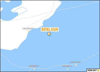 map of (( Aralkum ))