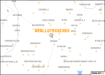 map of Ārāllū-ye Kūchek