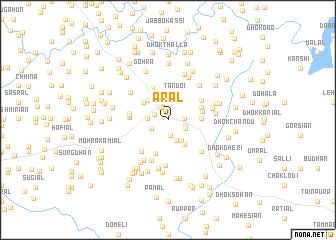 map of Aral