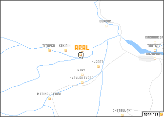 map of Aral