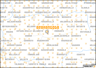 map of Aramangoda