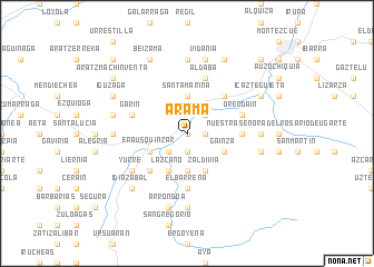 map of Arama