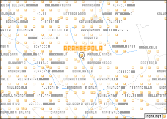 map of Arambepola