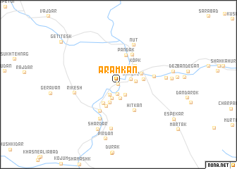 map of Ārām Kān