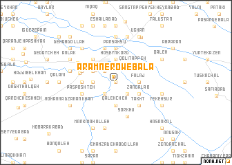 map of Ārām Nerow-e Bālā