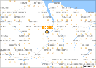 map of Arana