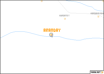 map of Aranday