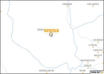 map of Aranda